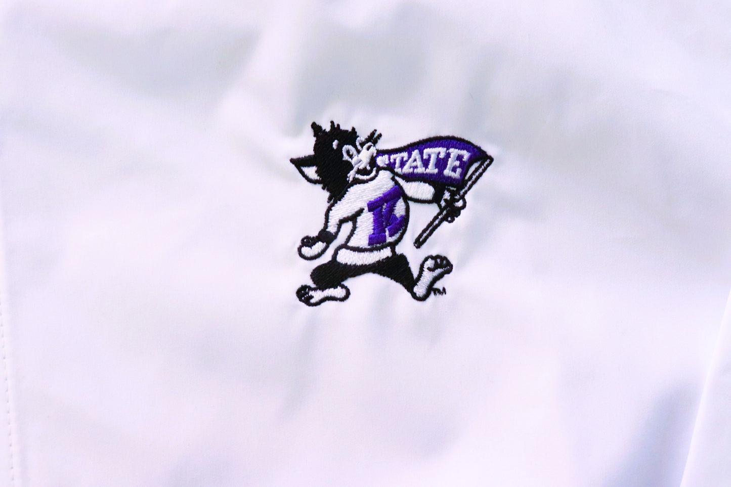 K-State White Half Zip Champion Rain Jacket