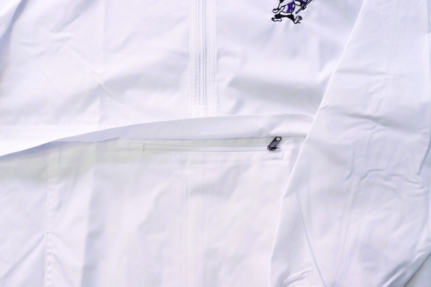K-State White Half Zip Champion Rain Jacket