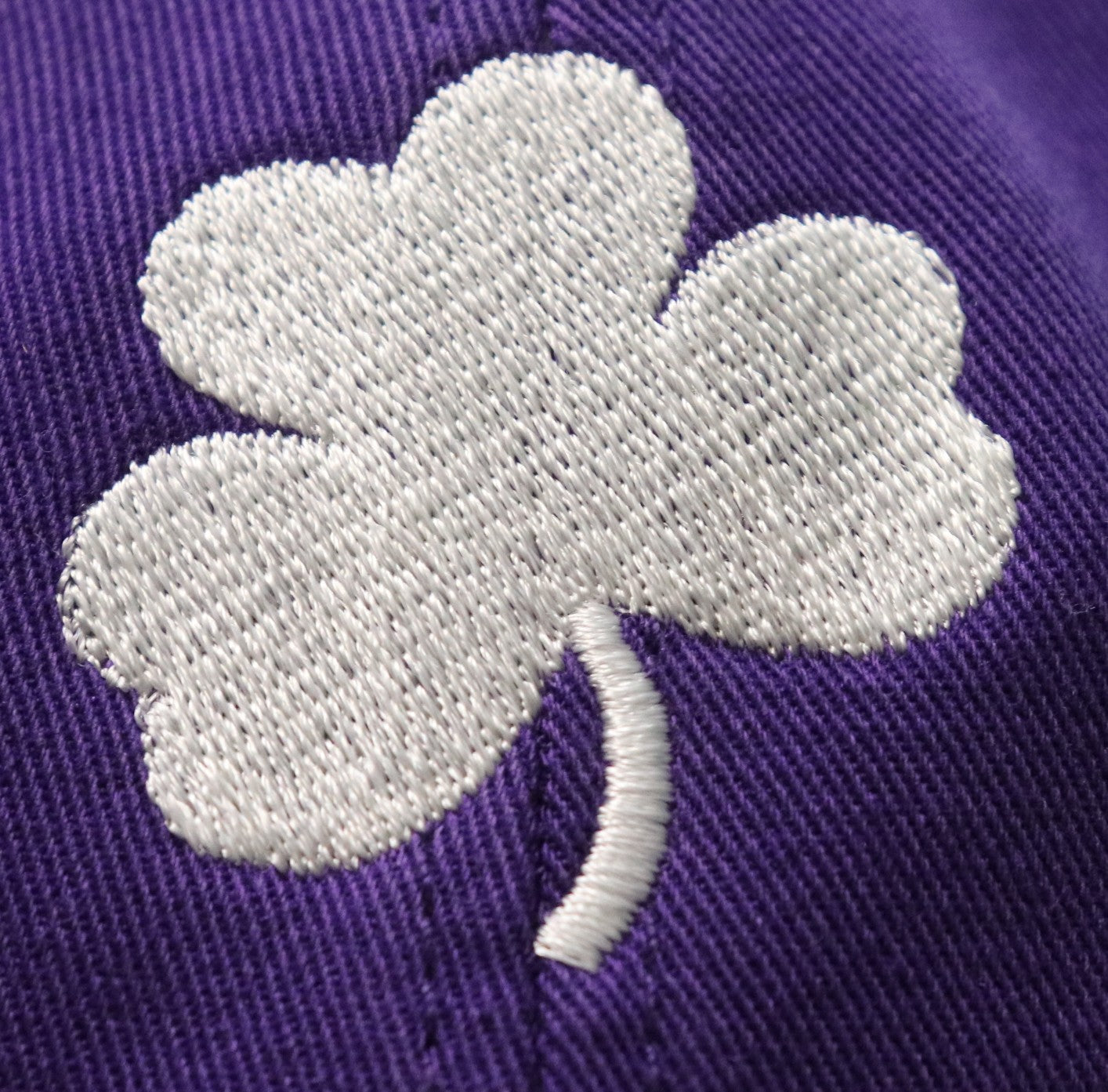 Purple hat with shamrock