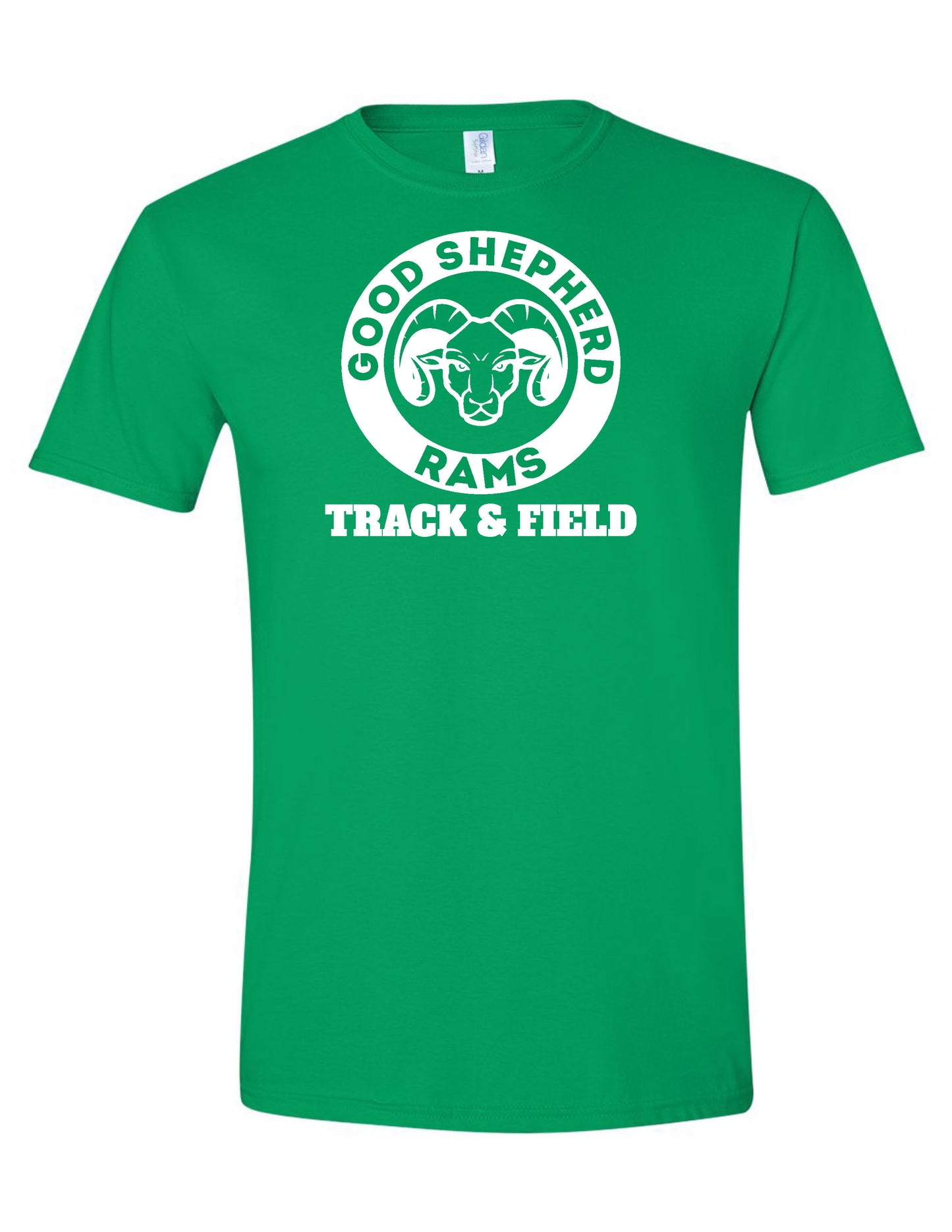 Good Shepherd Track and Field SHORT SLEEVE HEATHER IRISH GREEN
