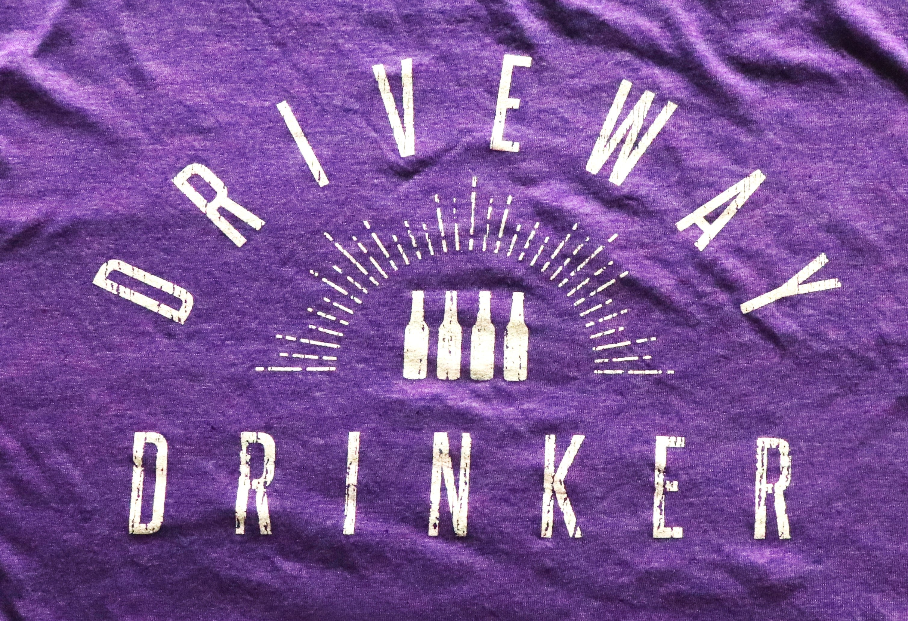 Driveway Drinker Heather Purple Short Sleeve