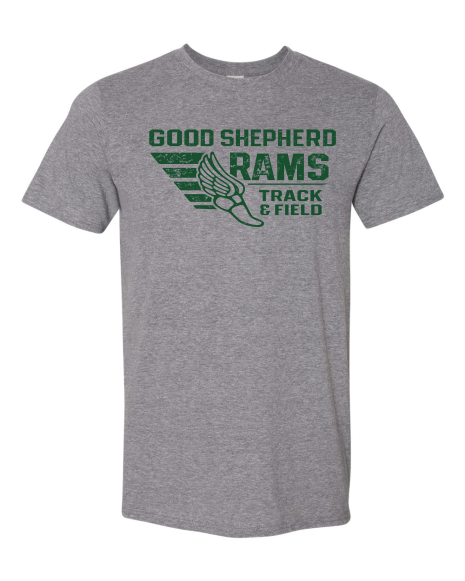 ADULT ss Heather Gray Winged Shoe - KC Shirts