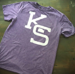 KS Heather Purple Short Sleeve T-Shirt