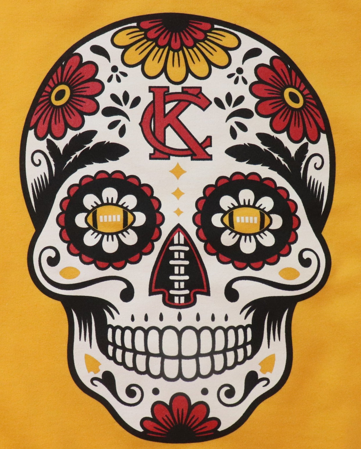 Gold Sugar Skull Sweatshirt