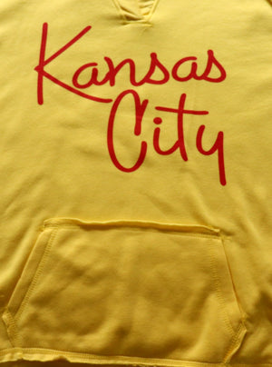 Kansas City Script Yellow Hoodie