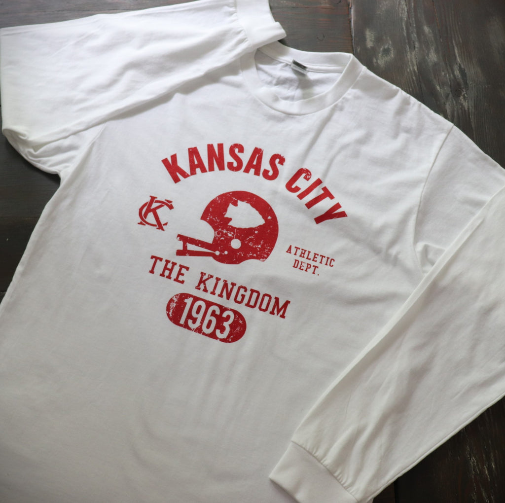 Athletic Dept KC long Sleeve T-Shirt on White