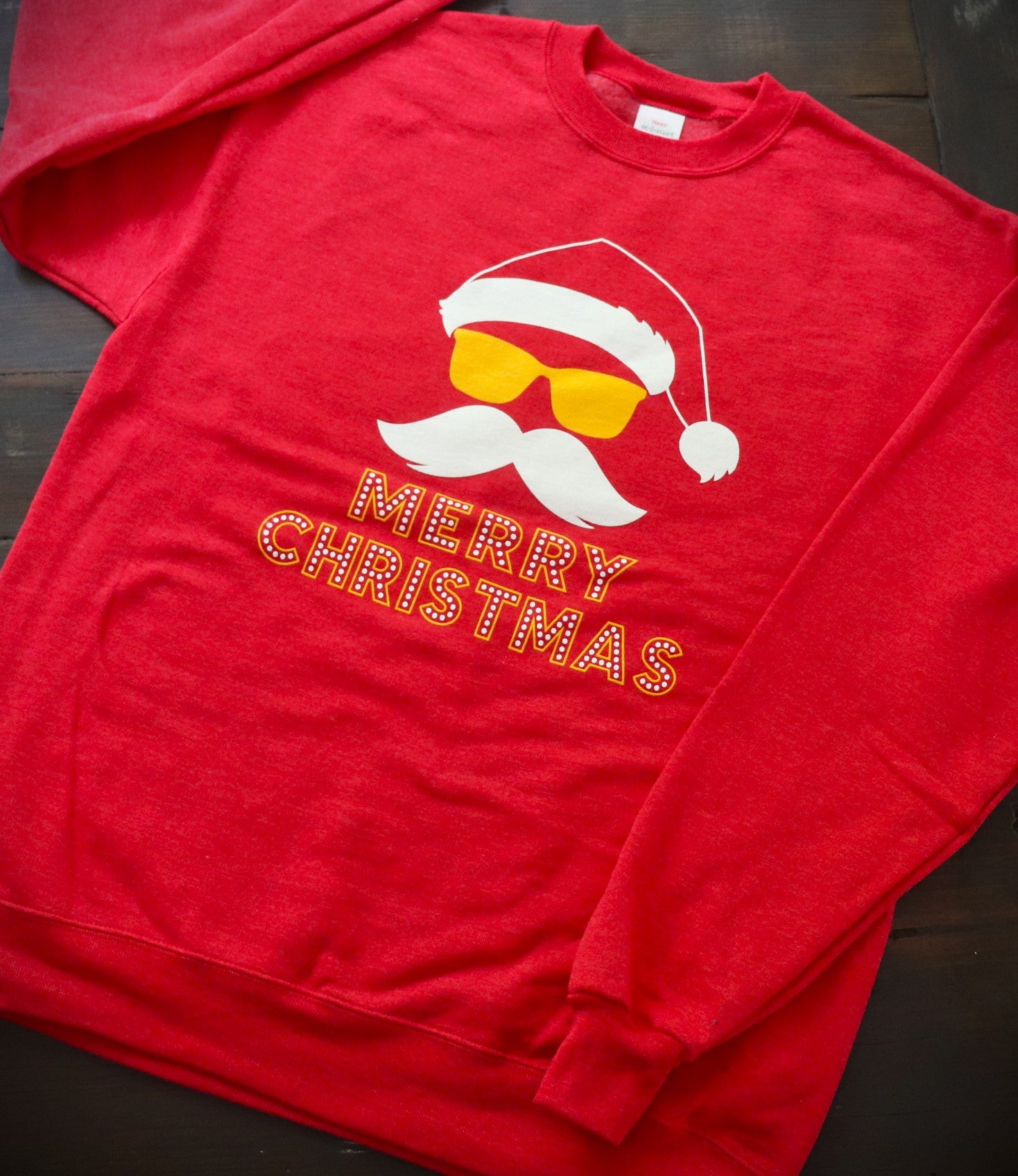 Hipster Santa Crew Neck Sweatshirt – KC Shirts