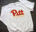 Pitt State Gorilla Script White Sweatshirt