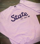 K-State Lavender Crew Neck Sweatshirt OVERSIZED