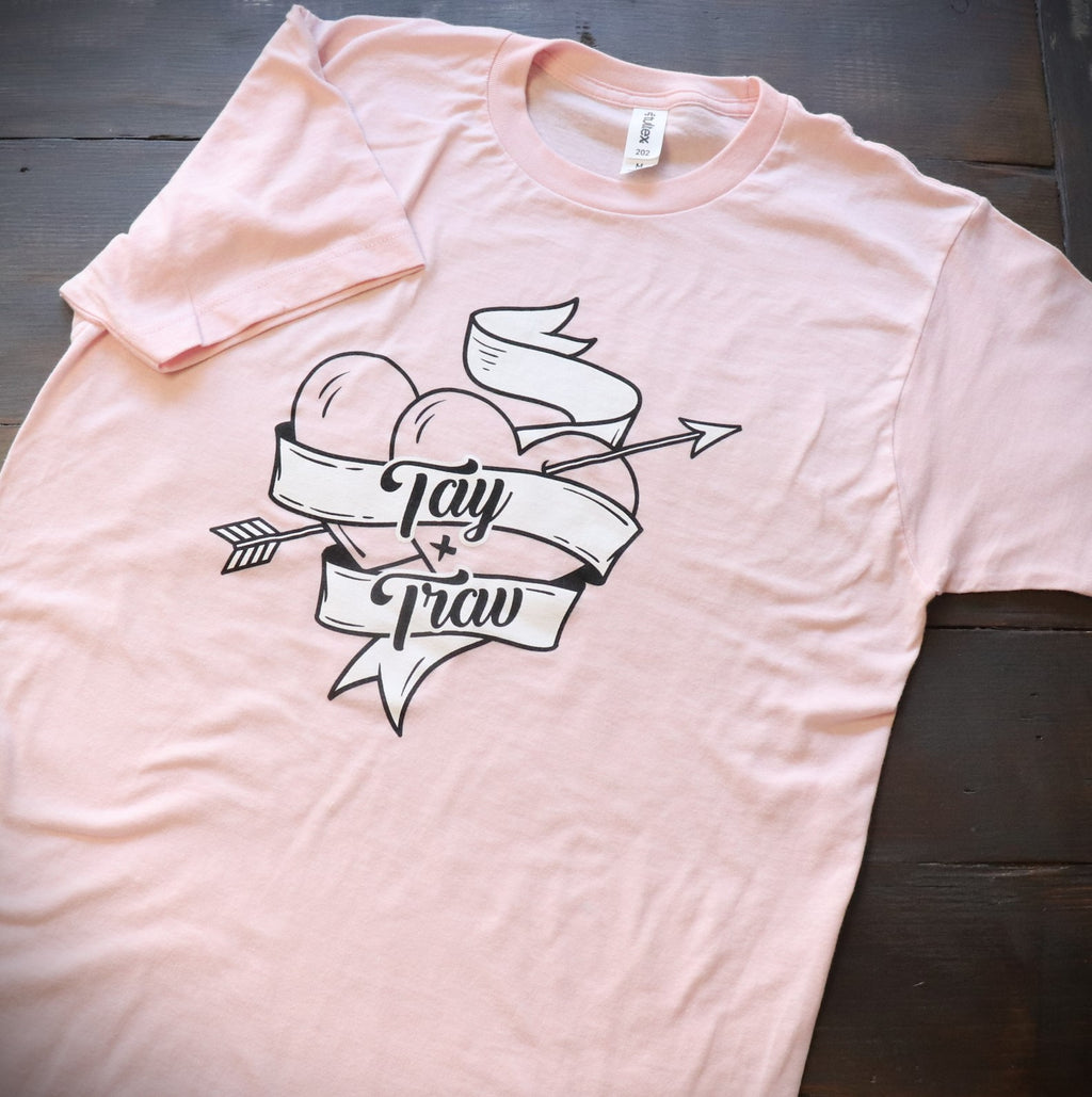 Tay and Trav Hearts T-shirt