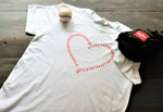 Heart Baseball Laces - KC Shirts