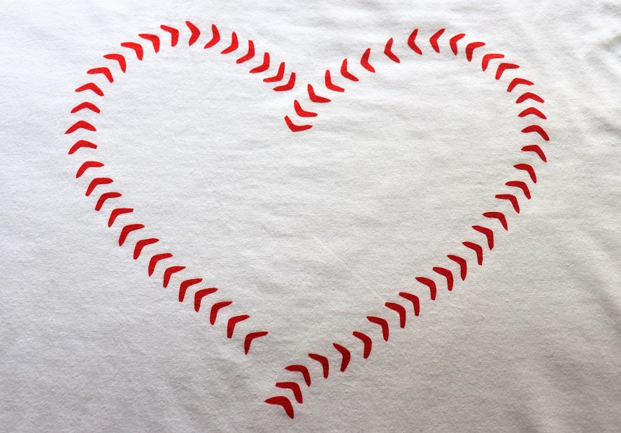 Heart Baseball Laces - KC Shirts
