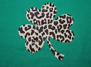 Cheetah Print Shamrock - KC Shirts