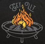 Get Lit - Fire Pit! Baseball Sleeve