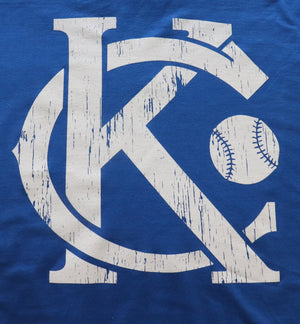 KC with baseball Long Sleeve