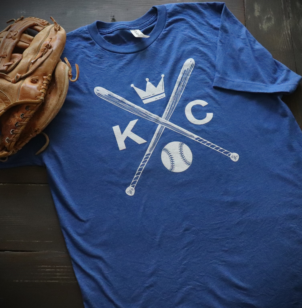 KC Baseball Crossed Bats