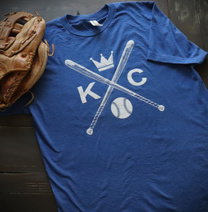 KC Baseball Crossed Bats