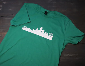 Green Kansas City Skyline - KC Shirts