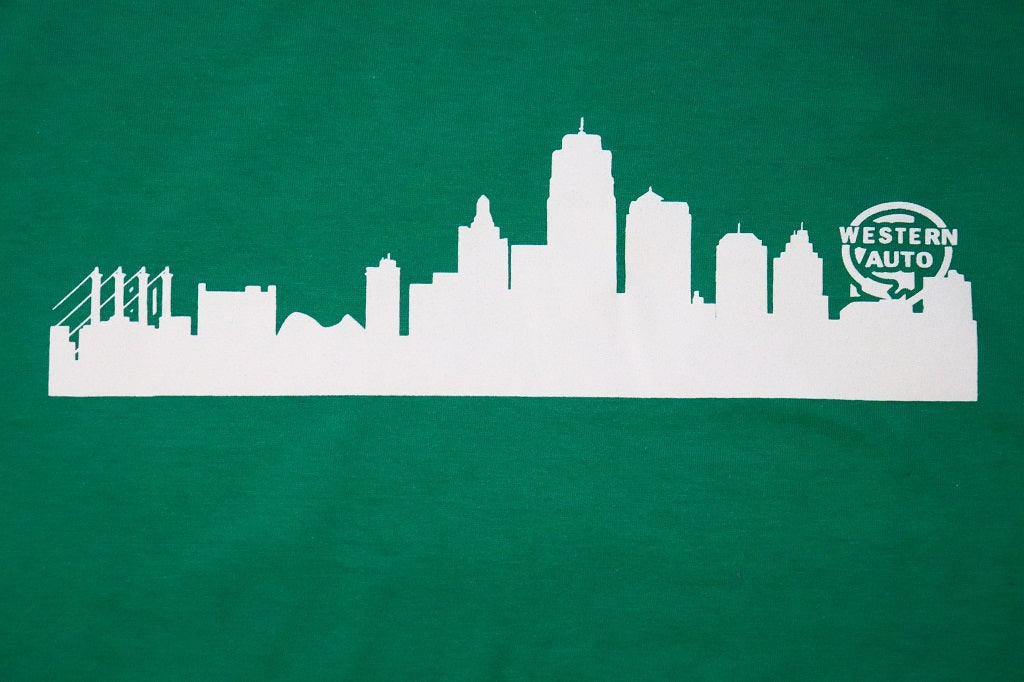 Green Kansas City Skyline - KC Shirts