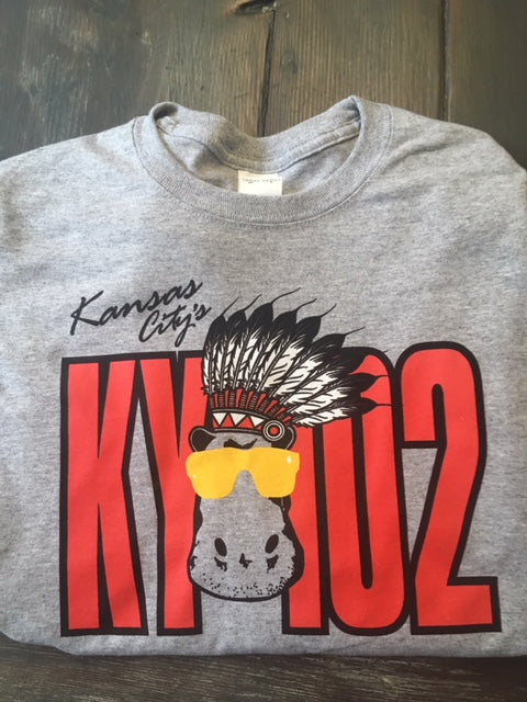 KY102 Gray Hippo with Headress - KC Shirts