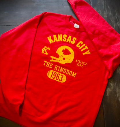 Kansas Crew Label Athletic Dept KC Crew Neck Sweatshirt – KC Shirts