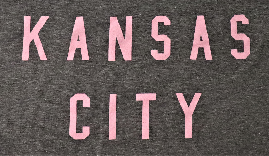 Kansas City in Pink Crew Neck Sweatshirt