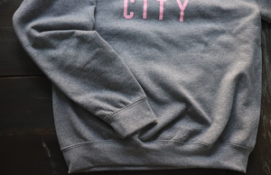 Kansas City in Pink Crew Neck Sweatshirt