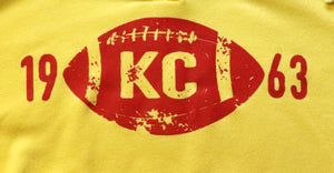 Yellow Kansas City Football Hoodie
